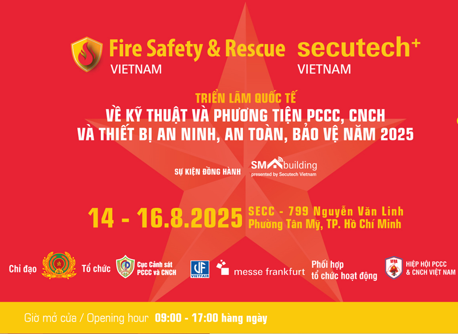 Hơn 480 thương hiệu quy tụ tại triển lãm quốc tế về PCCC, CNCH và thiết bị an ninh 2025